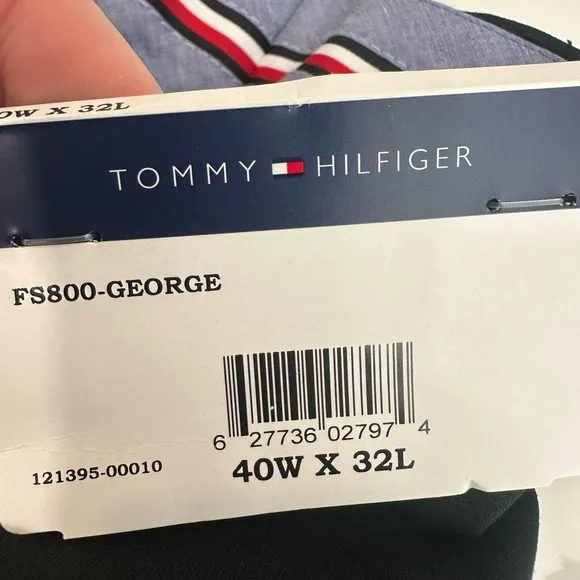 NEW Tommy Hilfiger Men's Dress Pants-Style George-Size 40x32-Black