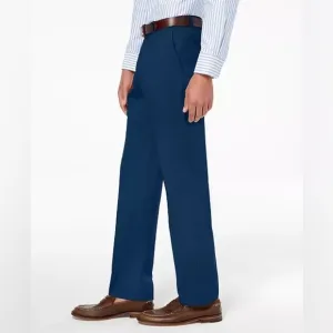 New TOMMY HILFIGERMen's Modern-Fit TH Flex Stretch Solid Performance navy blue