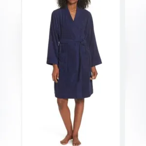 NEW UGG LORIE TERRY ROBE NAVY