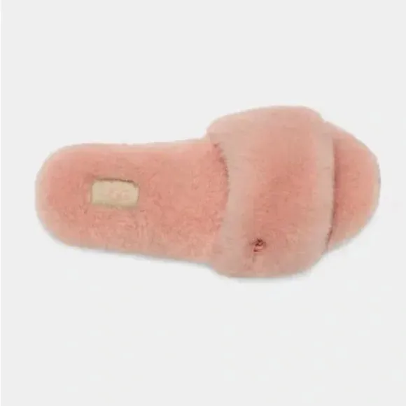 NEW UGG Size 10 Women's Fluff Slide II Shearling Slippers - Sunset Pink