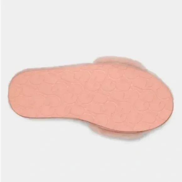 NEW UGG Size 10 Women's Fluff Slide II Shearling Slippers - Sunset Pink
