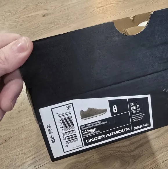 NEW Under Armour Tan Sneakers with Breathable Mesh and White Sole