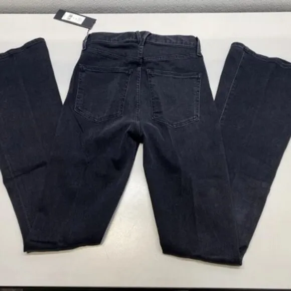 NEW VERONICA BEARD Womens Jean Washed Onyx Black Size 26 Beverly Skinny Flare