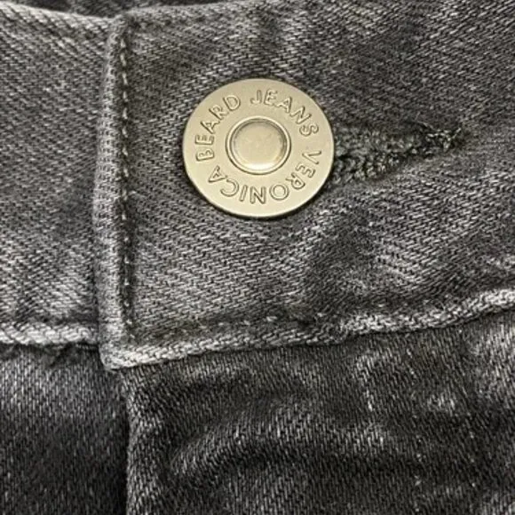 NEW VERONICA BEARD Womens Jean Washed Onyx Black Size 26 Beverly Skinny Flare