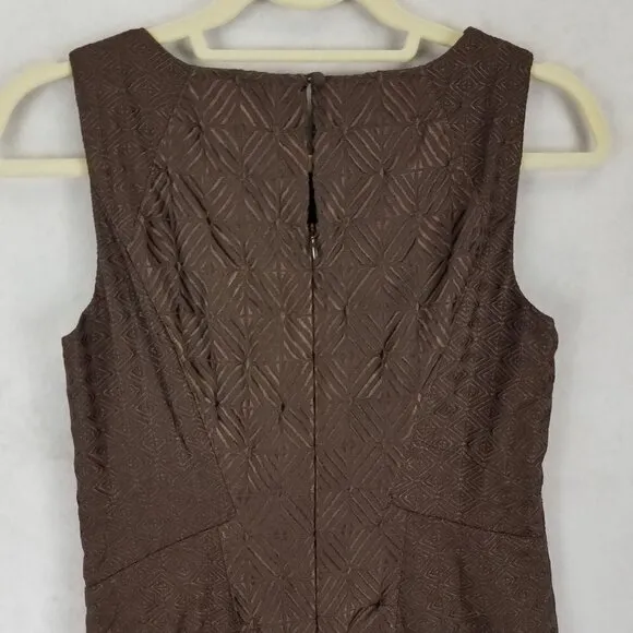 NEW WHBM White House Black Market 0 Embroidered Sleeveless Mini Sheath Dress