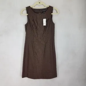 NEW WHBM White House Black Market 0 Embroidered Sleeveless Mini Sheath Dress