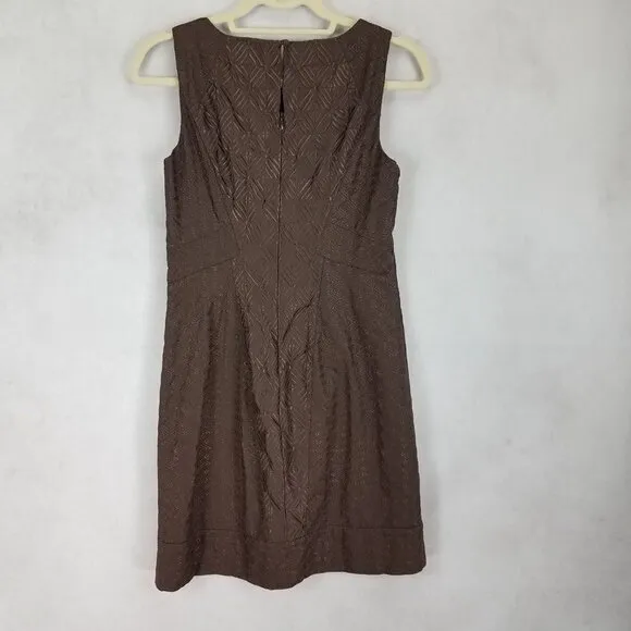 NEW WHBM White House Black Market 0 Embroidered Sleeveless Mini Sheath Dress