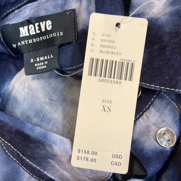 New Women’s Maeve Tereza Midi Shirtdress By Anthropologie!!🔥🔥🔥