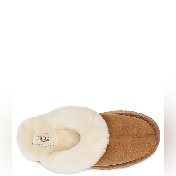 NEW!!! Women’s UGG Discquette Chestnut Suede Slippers Mule Size 5M