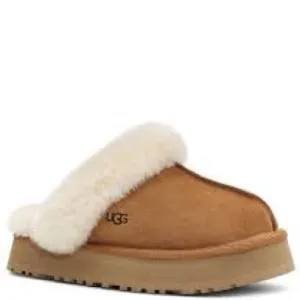 NEW!!! Women’s UGG Discquette Chestnut Suede Slippers Mule Size 5M