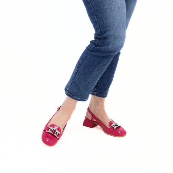NEW WONDERS women's chain pump heels in orchid