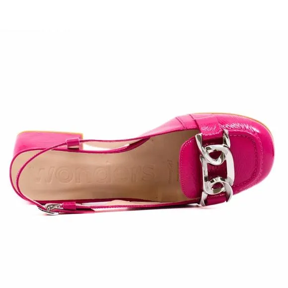 NEW WONDERS women's chain pump heels in orchid