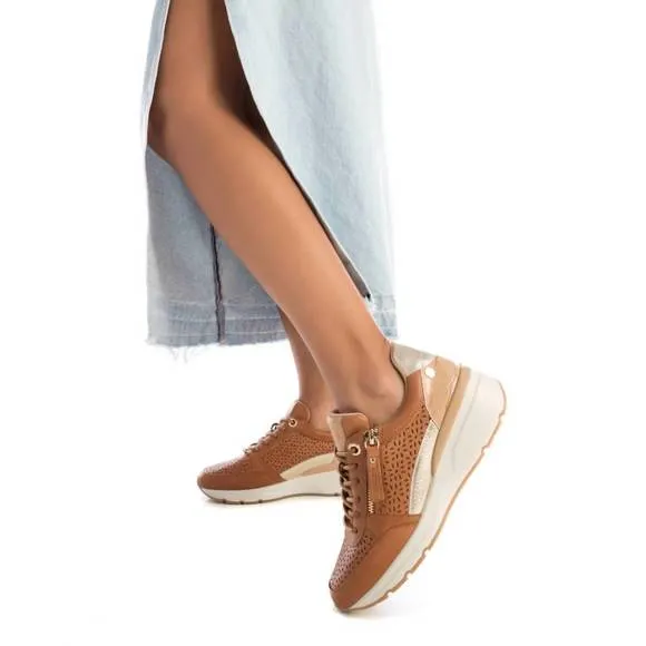 NEW XTI women's trainers sneakers in camel