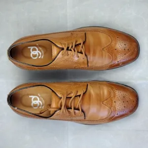 New Yorta Tan Men's classic Oxford wing tip Gravity Defyer Dress Shoes