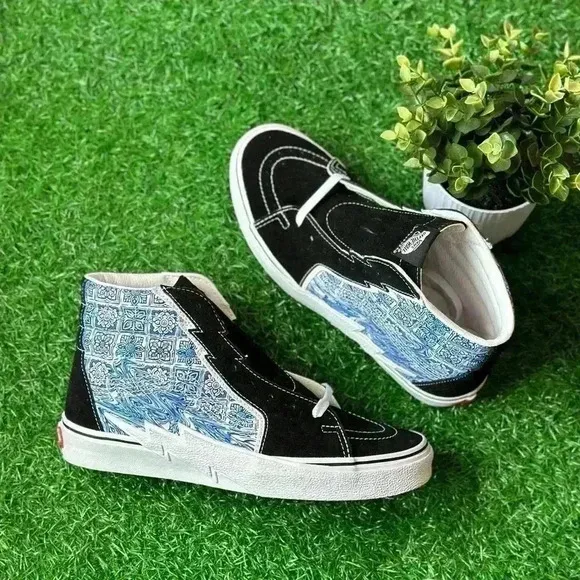 NEW🌟Vans Sk8 Hi Bolt Liquify Black