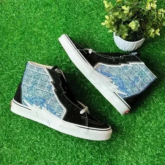 NEW🌟Vans Sk8 Hi Bolt Liquify Black