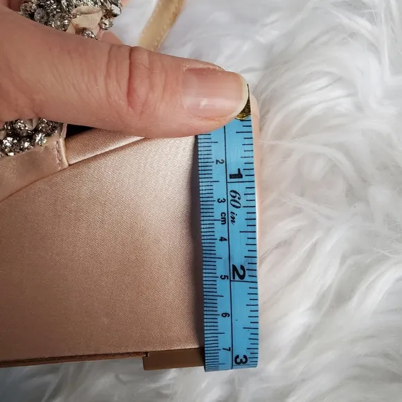 NIB Badgley Mischka Blakely Rhinestone Wedge Sandal, Size 5