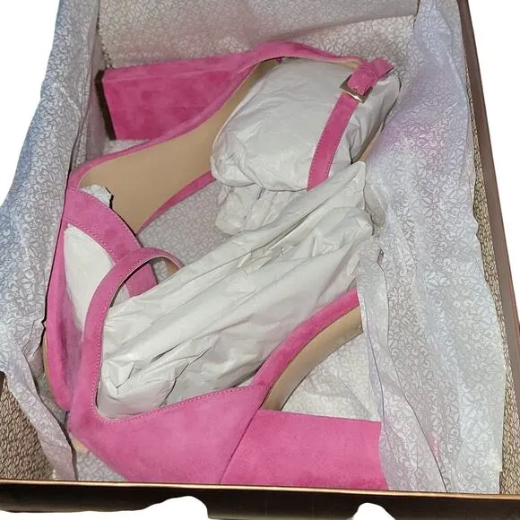 NIB M. Gemi The Pilone 90mm Suede Sandals, 41