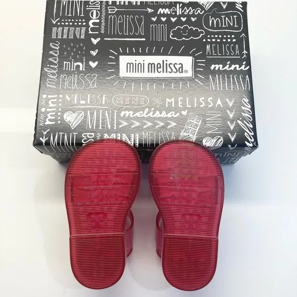 NIB! MINI MELISSA Pink Lollipop Shoes Size 5