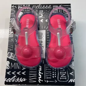 NIB! MINI MELISSA Pink Lollipop Shoes Size 5