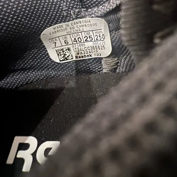 NIB Reebok Men’s Fusion Flexweave Comp Toe Industrial Shoes in Charcoal size 7