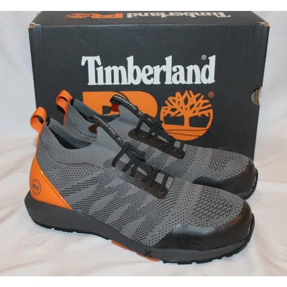 NIB Timberland‎ PRO Women's 8.5 Radius Knit Composite Safety Toe Work Shoes Gray