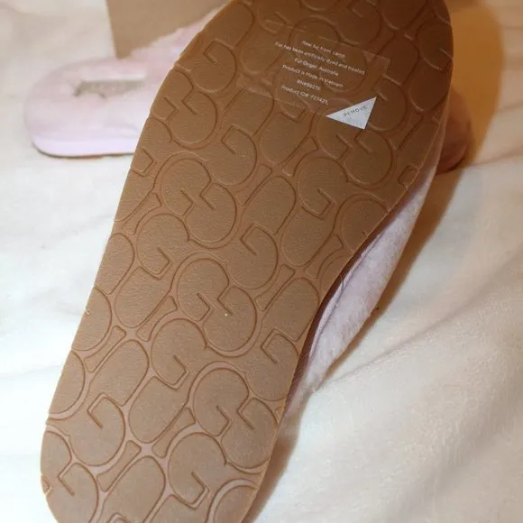 NIB UGG ANNIA WOMEN'S‎ SHEARLING SLIP ON SLIPPERS PINK