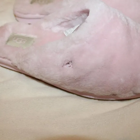 NIB UGG ANNIA WOMEN'S‎ SHEARLING SLIP ON SLIPPERS PINK