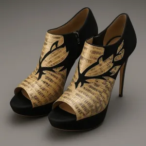 Nicholas Kirkwood Snakeskin Platform Boots Shoes 39.5 US 9 Avant Garde Amazing!
