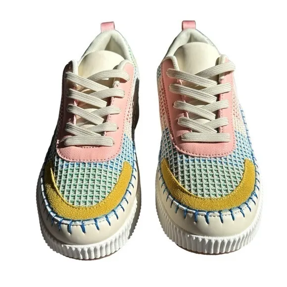 Nicole Miller Brita Sneakers Platform Shoes‎ Size 8 C1304