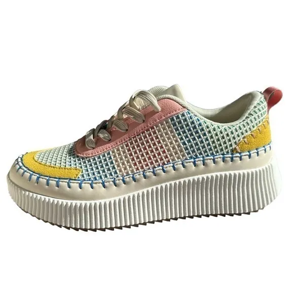 Nicole Miller Brita Sneakers Platform Shoes‎ Size 8 C1304