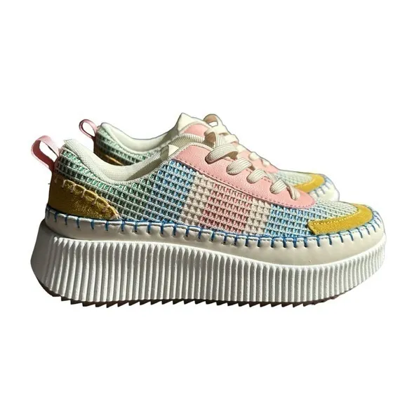 Nicole Miller Brita Sneakers Platform Shoes‎ Size 8 C1304