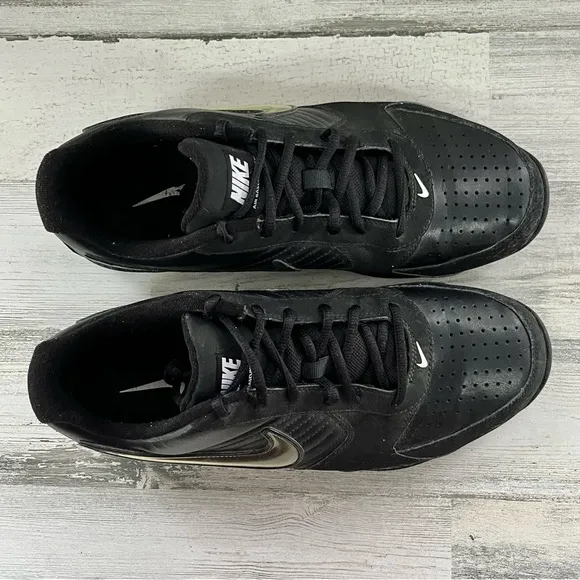 Nike Air Baseline Men’s Low Top Lace Up Basketball Shoes Size 10.5 Color-Black