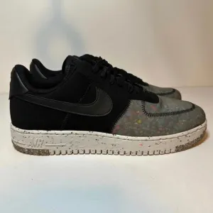 Nike Air Force 1 Crater Recycled Black Sneakers (CZ1524 002) Mens Size 11.5