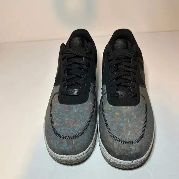 Nike Air Force 1 Crater Recycled Black Sneakers (CZ1524 002) Mens Size 11.5