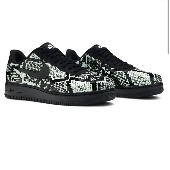 Nike Air Force 1 Foamposite Pro Cup Glow Snakeskin Shoes Men's Size 10