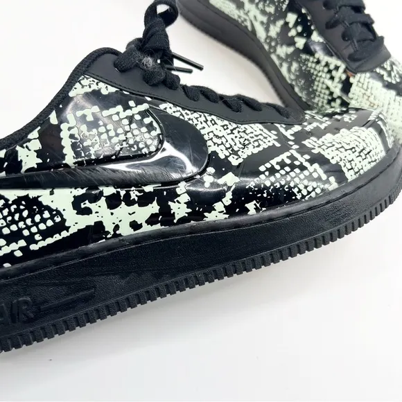 Nike Air Force 1 Foamposite Pro Cup Glow Snakeskin Shoes Men's Size 10