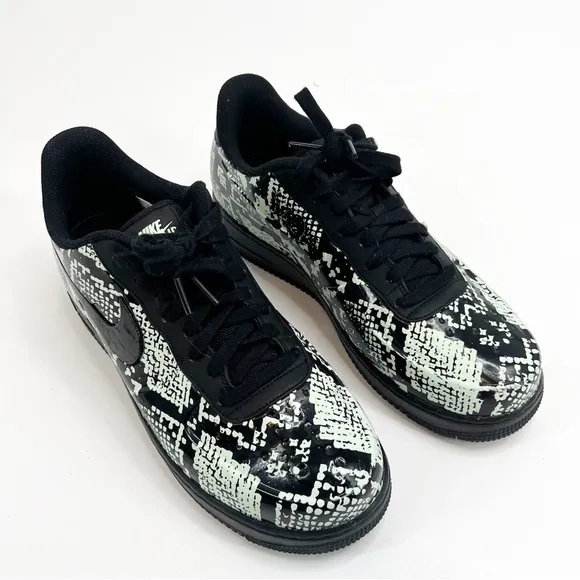 Nike Air Force 1 Foamposite Pro Cup Glow Snakeskin Shoes Men's Size 10