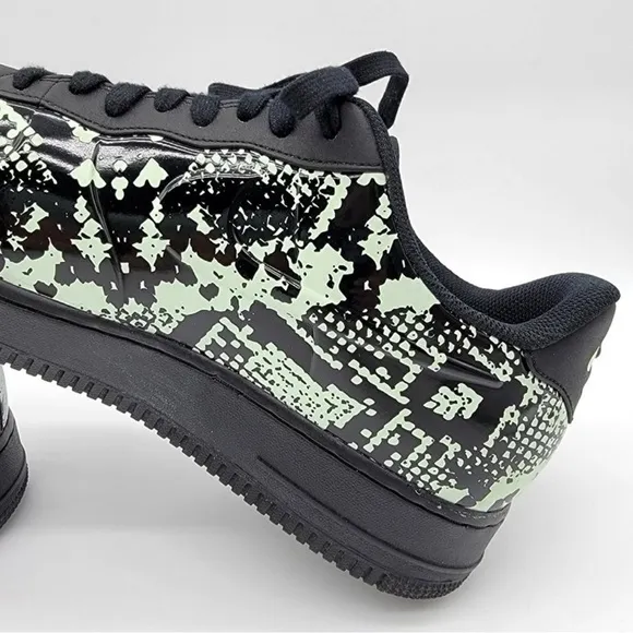 Nike Air Force 1 Foamposite Pro Cup Glow Snakeskin Shoes Men's Size 10