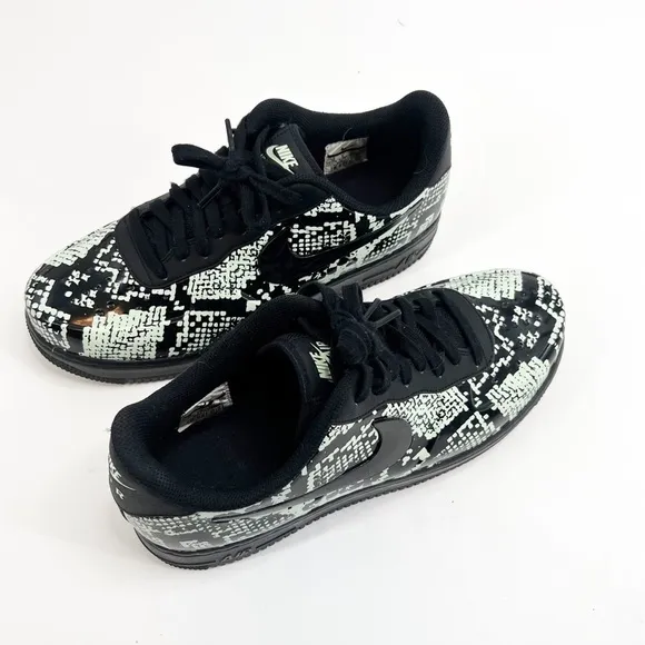 Nike Air Force 1 Foamposite Pro Cup Glow Snakeskin Shoes Men's Size 10
