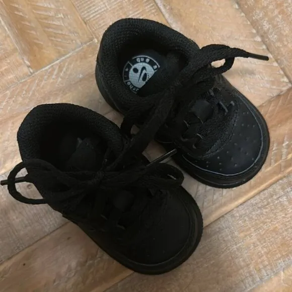 Nike Air Force 1 Low Rise Triple Black Sneakers Shoes