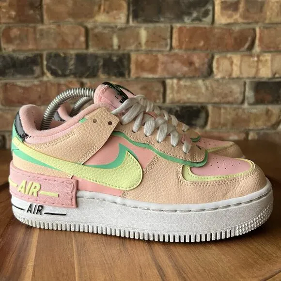 Nike Air Force 1 Shadow Arctic Punch Barely Volt W Shoes Sneakers Women's 5.5