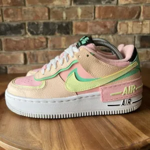 Nike Air Force 1 Shadow Arctic Punch Barely Volt W Shoes Sneakers Women's 5.5