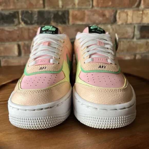 Nike Air Force 1 Shadow Arctic Punch Barely Volt W Shoes Sneakers Women's 5.5