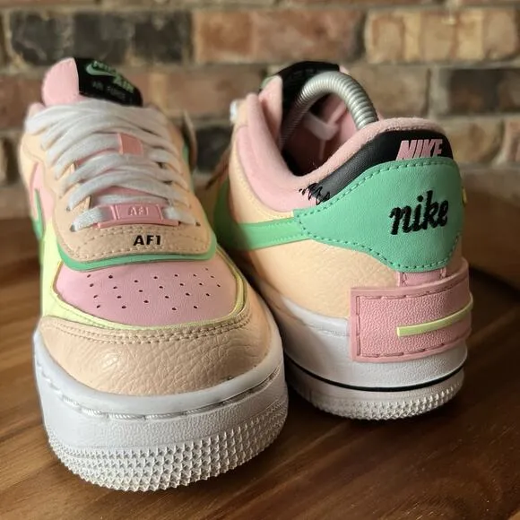 Nike Air Force 1 Shadow Arctic Punch Barely Volt W Shoes Sneakers Women's 5.5