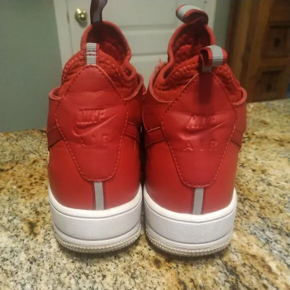 Nike Air Force 1 Ultra Force Basketball Shoes Mens 9 Red Athletic Sneakers