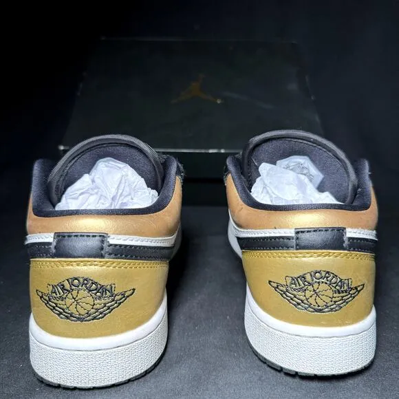 Nike Air Jordan 1 Low GS Gold Toe 2019 Men's Shoes - Size 4.5