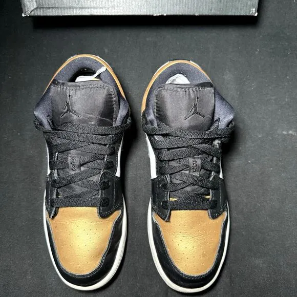 Nike Air Jordan 1 Low GS Gold Toe 2019 Men's Shoes - Size 4.5