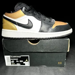 Nike Air Jordan 1 Low GS Gold Toe 2019 Men's Shoes - Size 4.5