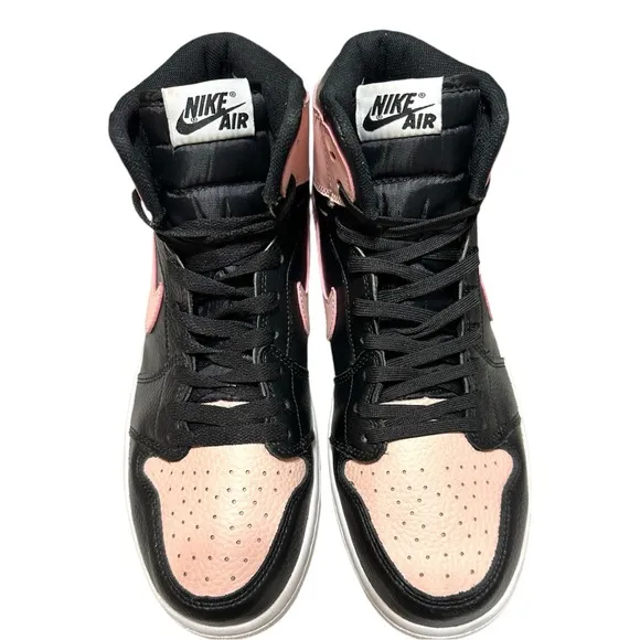 Nike Air Jordan 1 Retro High Black Crimson Tint Basketball Court Sneakers Shoes